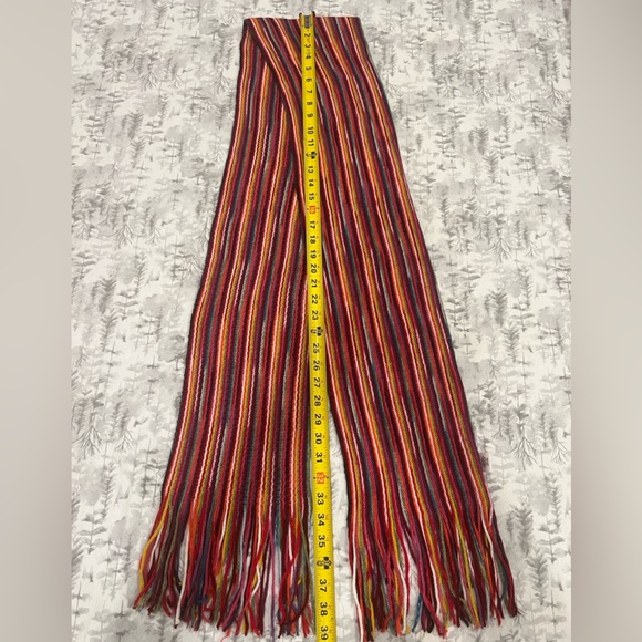 Colorful Alpaca knit Scarf- Made in Peru - Picture 4 of 5